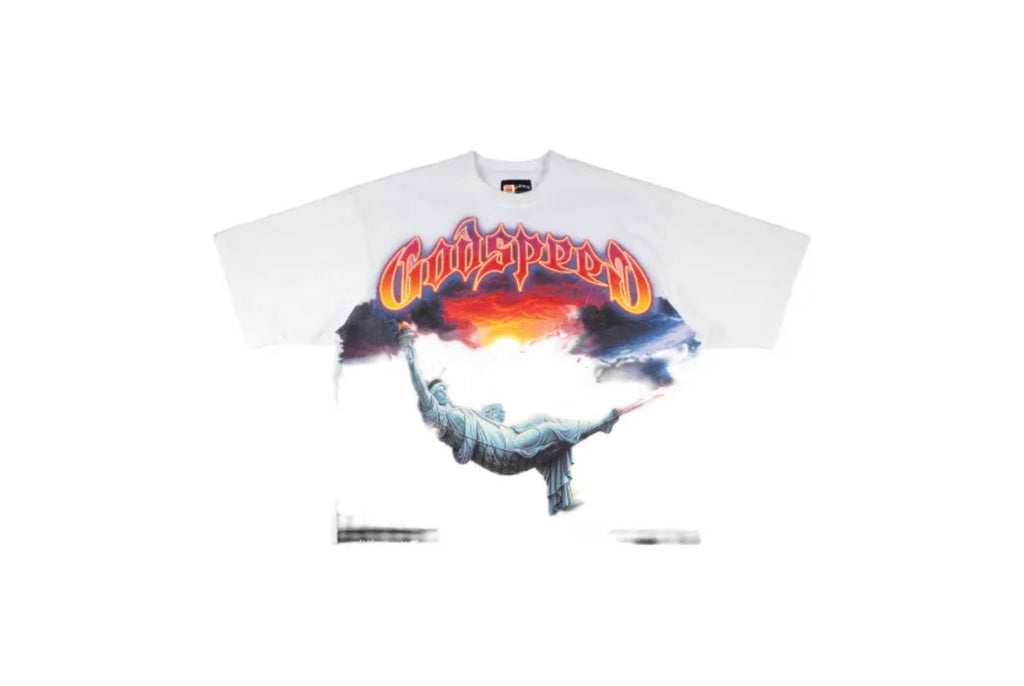 GODSPEED Burnt Bridges graphic-print T-shirt
