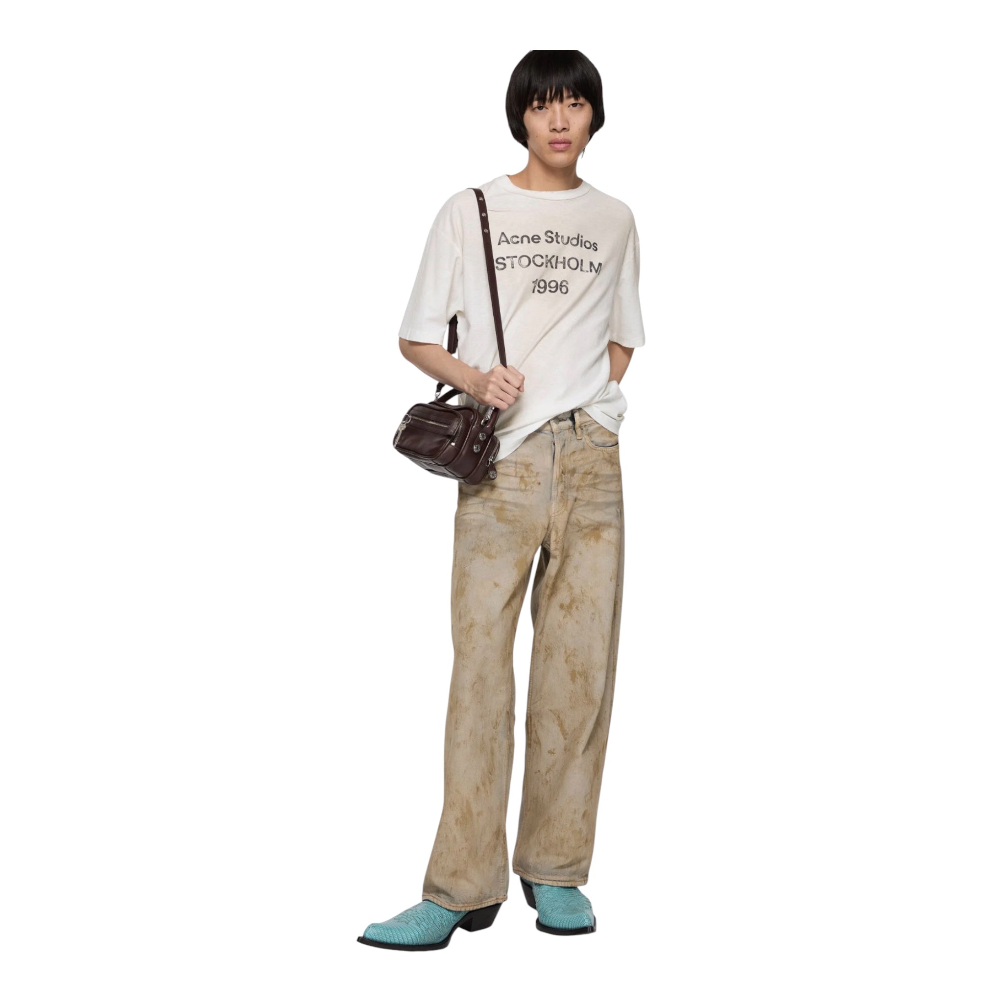 ACNE Exford printed cotton-blend T-shirt