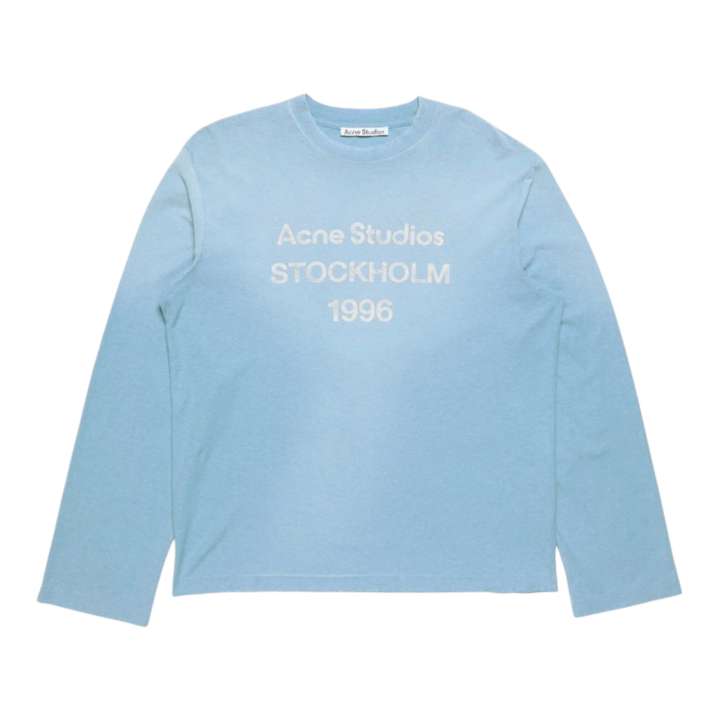 ACNE Distressed cotton-blend jersey T-shirt