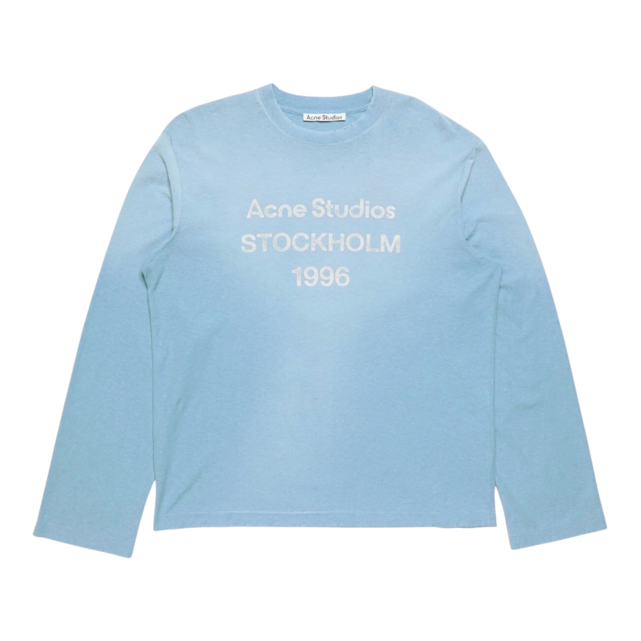 ACNE Distressed cotton-blend jersey T-shirt